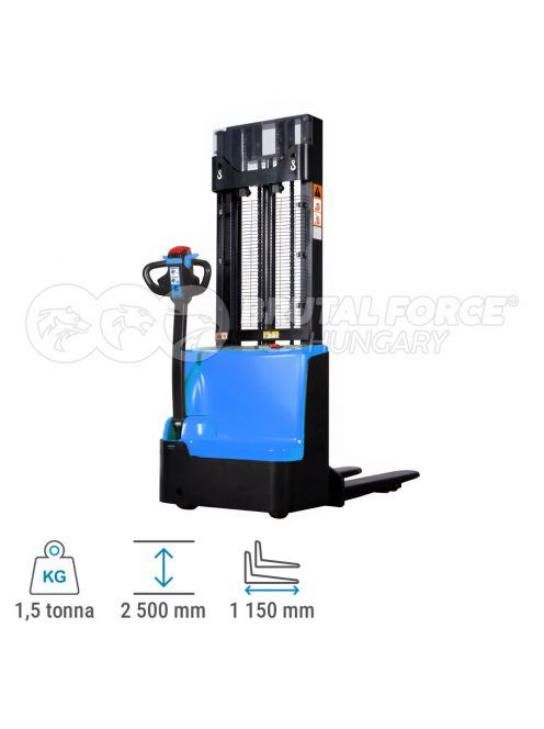 Gyalogkiséretű elektromos magasemelésű raklapemelő WS-15H-3000
